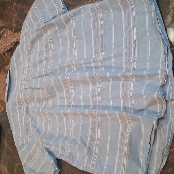 Men's O'Neill Blue Striped Shirt - Picture 4 of 4